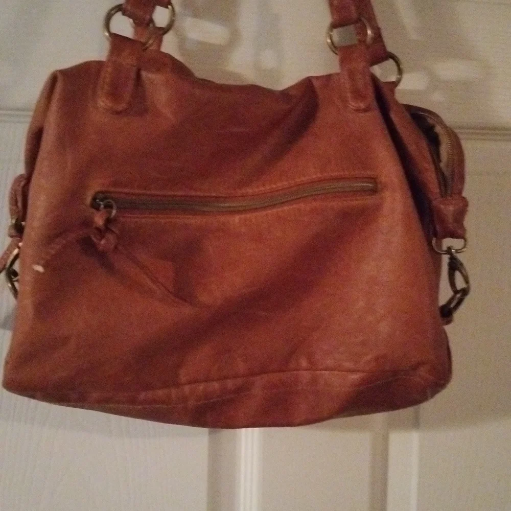 Stone & Co. Brown soft Faux leather bag 13 x 10